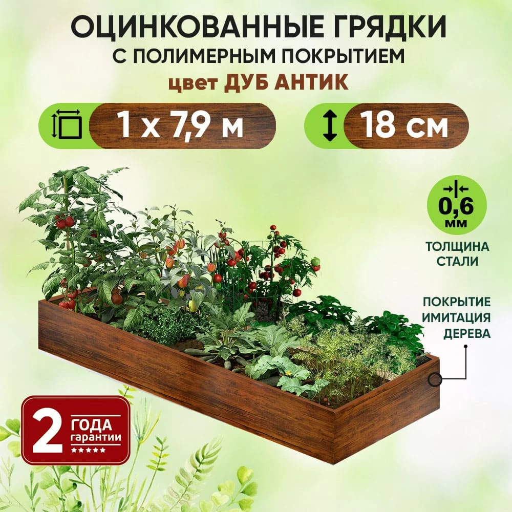 Грядка Дуб Антик (1 х 7,9)